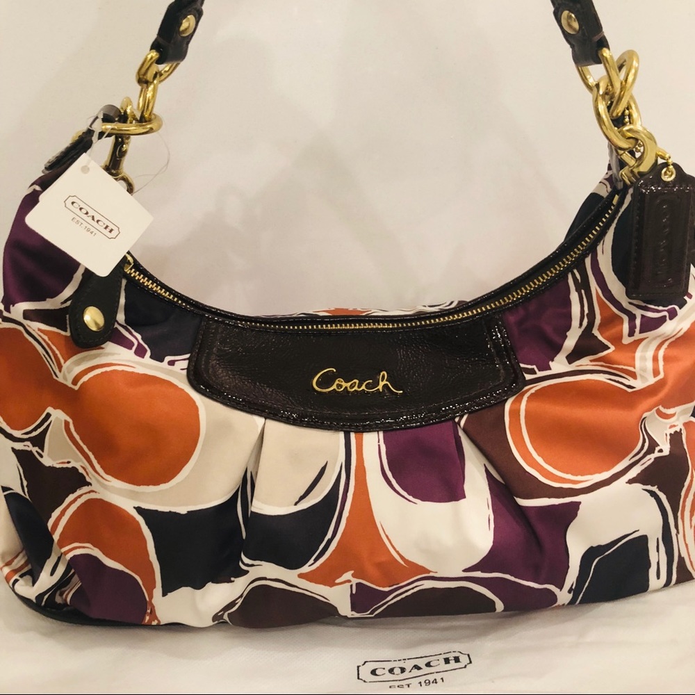 NWT Coach Multicolor Convertible Handbag